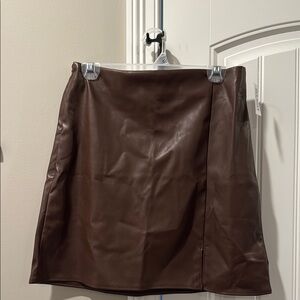 NWT Brown Mini Pencil Skirt